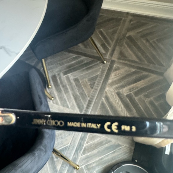 JIMMY CHOO "ELVA" unisex 54 mm rectangular frame sunglasses AUTHENTIC - Picture 5 of 15